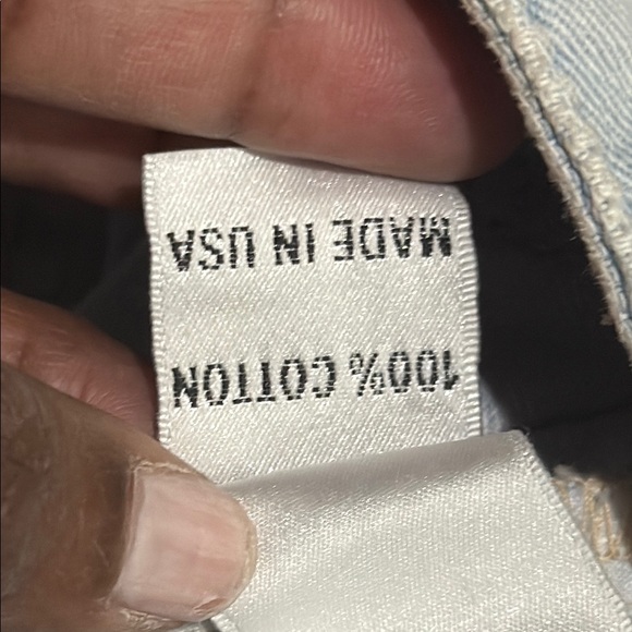 Lovers + Friends Jack High-Waisted Jean Shorts cut off fray destroyed light wash - Picture 10 of 10